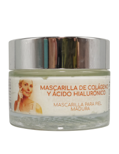 Fotografia de producto Mascarilla de Colageno y Acido Hialurónico con contenido de 50 gr. de Iq Herbal Products